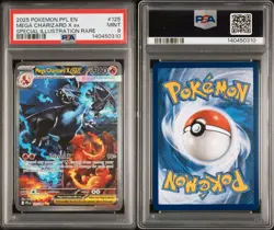 Mega Charizard EX #125 PSA 9 English SIR Phantasmal Flames Pokemon Card 125/094 - Image 1