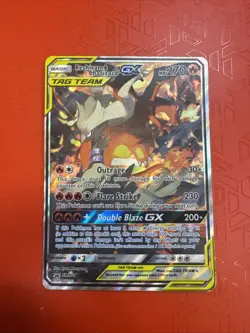 Reshiram & Charizard GX Holo Promo Card SM201 Sun and Moon - Image 1