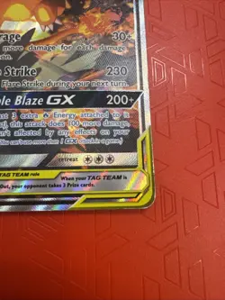 Reshiram & Charizard GX Holo Promo Card SM201 Sun and Moon - Image 3