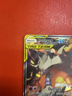 Reshiram & Charizard GX Holo Promo Card SM201 Sun and Moon - Image 5