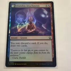 Mtg. Abandon Attachments. Foil. Avatar: The Last Airbender. Pack Fresh - Image 1