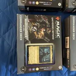 Magic The Gathering Warhammer 40k - Forces of the Imperium Commander Deck New 195166173467 - Image 1