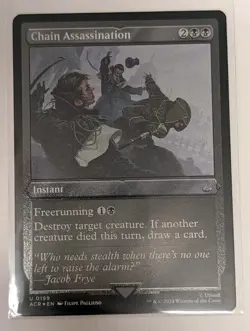 Chain Assassination (Foil Etched) Universes Beyond: Assassin's Creed - MTG RARE - Image 1