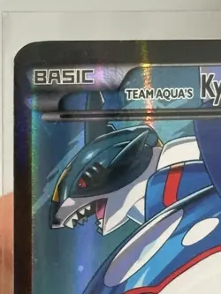 Pokemon Team Aqua's Kyogre EX 6/34 Double Crisis Full Art Holo Ultra Rare Card🔥 - Image 2