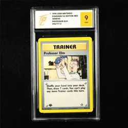 TQG 9 MINT 1995-2000 Pokemon ENG Professor Elm 96/111 U - Image 1