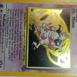 Pokemon TCG Mr. Mime Jungle 6/64 Holo Unlimited Holo Rare 6/64 NM - Image 1