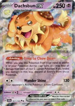 Dachsbun ex - 067/142 - Pokemon Stellar Crown Double Ultra Rare NM - Image 1