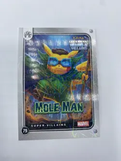 Pikachu as Mole Man Lazer Holo Marvel Heroes & Villains (Non-Pokemon Fan Art) - Image 4