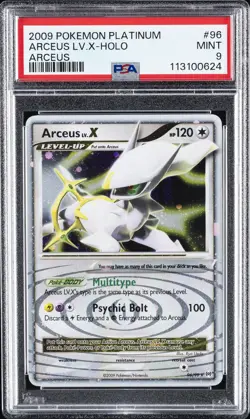 2009 POKEMON PLATINUM ARCEUS #96 ARCEUS LV.X-HOLO PSA 9 - Image 1