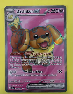Pokemon TCG ~ Dachsbun EX 160/142 ~ S&V Stellar Crown Holo Ultra Rare - Image 1