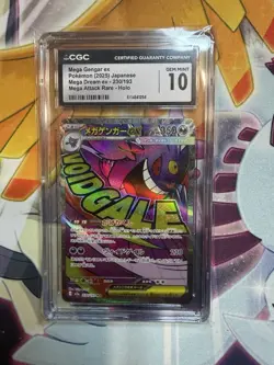 Pokemon Mega Gengar ex Mega Attack Rare Holo CGC 10 Mega Dream ex Japanese 2025 - Image 1