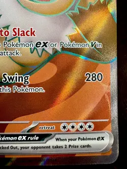 Pokemon TCG: 2024 Slaking ex 227/191- DOUBLE RARE HOLO-Surging Sparks - Image 3