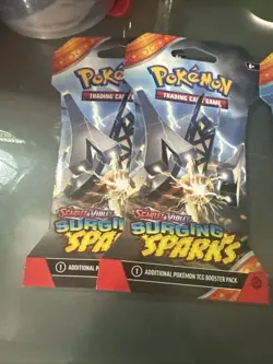 Pokemon Surging Sparks - Sleeved Booster Pack -LOT of 4 - New - Image 2