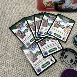 Pokemon Accessories Job Lot Tins Mini Coins Dice Dividers Sleeves Code Cards - Image 2