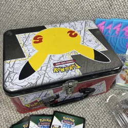 Pokemon Accessories Job Lot Tins Mini Coins Dice Dividers Sleeves Code Cards - Image 3