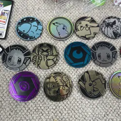 Pokemon Accessories Job Lot Tins Mini Coins Dice Dividers Sleeves Code Cards - Image 4
