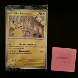 Pokemon TCG Promo Oversized Card - Pikachu at the Museum (Sealed) - UK - Image 1