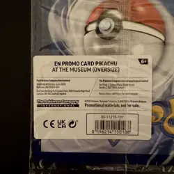 Pokemon TCG Promo Oversized Card - Pikachu at the Museum (Sealed) - UK - Image 4