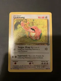 Pokemon TCG Lickitung Jungle 38/64 Regular Unlimited Uncommon LP/NM - Image 1