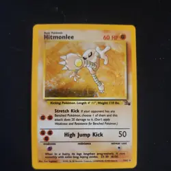 Pokemon Vintage Holo Hitmonlee 7/62 Fossil WotC 1999 - Image 1