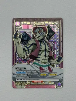 Union Arena Demon Slayer Akaza UE05BT/KMY-1-052 SR ALT ART NM/LP - Image 1