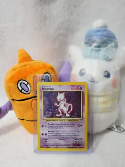 LP+ Base Mewtwo Holo Card 10/102 Pokemon TCG - Image 1