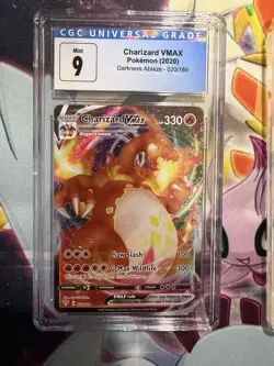 Pokemon TCG Charizard VMAX Darkness Ablaze Holo Ultra Rare Card 020/189 CGC 9 - Image 1