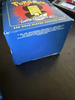 SEALED Pokemon 1999 Burger King 23k gold plated card #06 Charizard Blue Box - Image 5