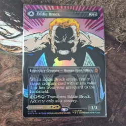 Eddie Brock 0233 (Classic Comic) (Borderless) (Foil) Marvel's Spider-Man - MTG - Image 1