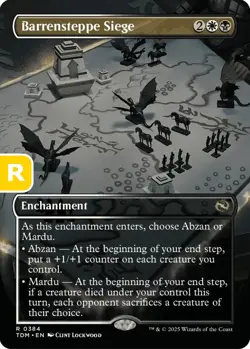 MTG Barrensteppe Siege Tarkir Dragonstorm Rare Enchantment NM - Image 1