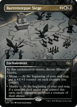 MTG Barrensteppe Siege Tarkir Dragonstorm Rare Enchantment NM - Image 2