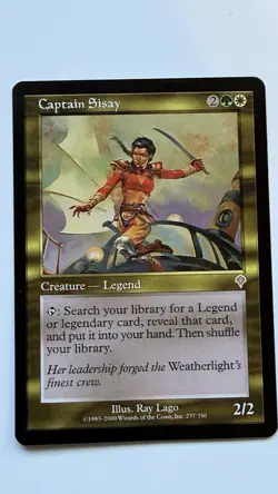 Magic the Gathering Captain Sisay Invasion Rare - Image 1