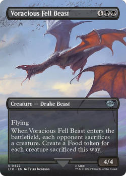 Voracious Fell Beast (Borderless Alternate Art) [The Lord of the Rings: Tales - Image 1