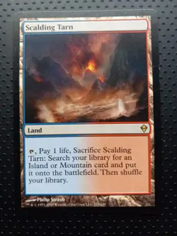 Magic The Gathering MTG Zendikar #223 Scalding Tarn - Image 1