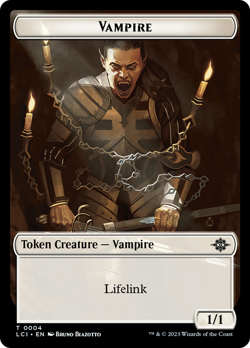 Vampire (0004) // Vampire Demon Double-Sided Token [The Lost Caverns of Ixalan - Image 1