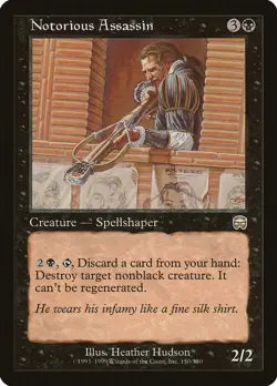 Notorious Assassin [Mercadian Masques] Magic MTG - Image 1