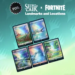 MTG Secret Lair X Fortnite Traditional & Landmarks Foil Editions New Sealed X1 - Image 2