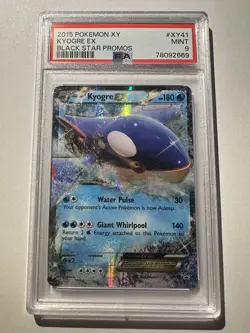 2015 Pokemon XY Kyogre EX XY41 Black Star Promo MT PSA 9 - Image 1