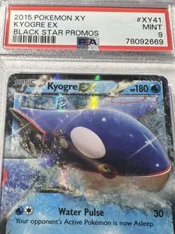 2015 Pokemon XY Kyogre EX XY41 Black Star Promo MT PSA 9 - Image 2