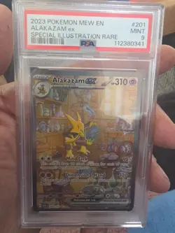 Pokemon Alakazam EX TCG 201/165 Scarlet & Violet 151 PSA 9 Sir - Image 1