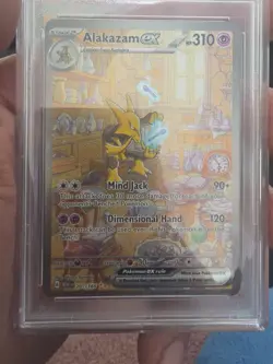 Pokemon Alakazam EX TCG 201/165 Scarlet & Violet 151 PSA 9 Sir - Image 2