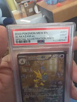 Pokemon Alakazam EX TCG 201/165 Scarlet & Violet 151 PSA 9 Sir - Image 3