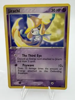 Pokemon Jirachi 50 HP Promo Basic Card Nintendo 021 2004 English TCG Card Stock - Image 1