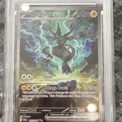 Pokemon Zekrom ex Sv: Black Bolt Special Illustration Rare 166/086 Holo PSA 9 - Image 4