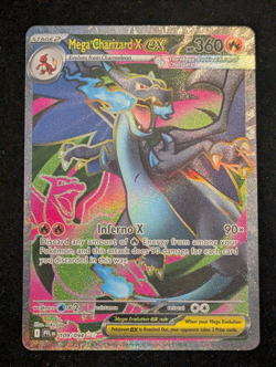 Mega Charizard X ex 109/094 Ultra Rare - 2025 Pokemon Phantasmal Flames mint - Image 1