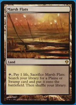 Marsh Flats Zendikar Magic the Gathering Card Regular MTG - Image 1