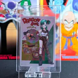 Bulma Dragon Ball Akira Toriyama Illustration Wafer Card BANDAI Itajaga Jap 4-28 - Image 1