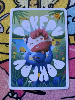 Pokepu - Dahrk Mehchup (Dark Machop) - Derpy Pokemon Parody / Fan Art Card - Image 2