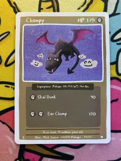 Pokepu v2 - Chompy (Aerodactyl) 72/77 - Derpy Pokemon Parody / Fan Art Card - Image 1