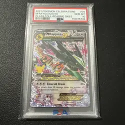 Pokemon Celebrations M Rayquaza EX Card 76/108 PSA 10 - Image 1